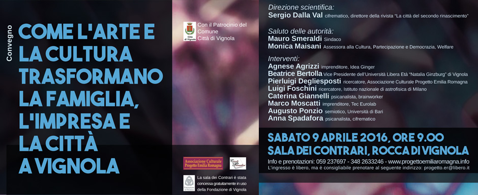 Locandina Convegno 9 aprile a Vignola